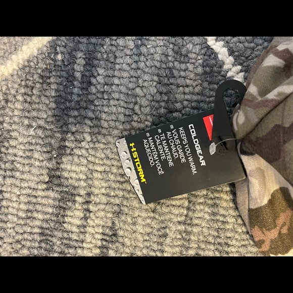 Under Armour ColdGear Storm Mens Camo Beanie Hunting Outdoor Hat 1343193-999 - Picture 6 of 10